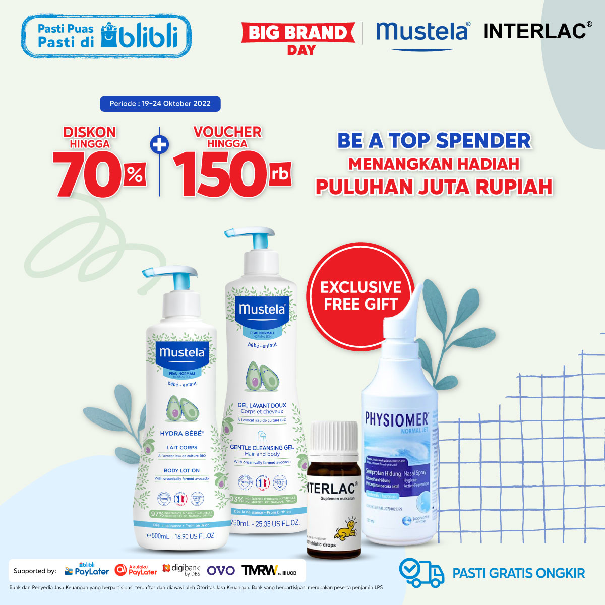 bliblidotcom's tweet photo. Ada yang mau 100 ribu?! 𝑵𝑲𝑲𝑪𝑯𝑰 yuk, Nanti Kita Kasih Cepek Hari Ini! 

- REPLY 1 nama BAYI kekinian
- FOLLOW aku, RT, &amp; LIKE tweet ini
- Pemenang acak

Perlengkapan bayi dari Mustela, lagi murah2 semua! Klik https://t.co/lO31BXzto2 ya! #BlibliPEL https://t.co/qCbOxrYndW