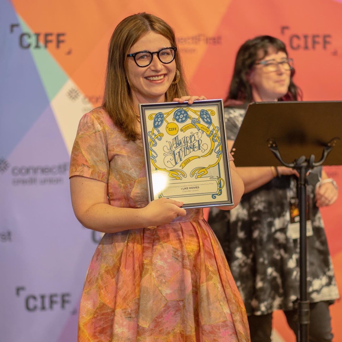 Repodcasting's tweet photo. Have you listened to the latest #Repodcasting episode? Lucia sat down with filmmaker Chandler Levack (@clevack) to discuss her film, I LIKE MOVIES, which took home the biggest prize at @ciffcalgary this year! Listen now wherever you get your podcasts or via 🔗 in bio https://t.co/92Fd31rNy3