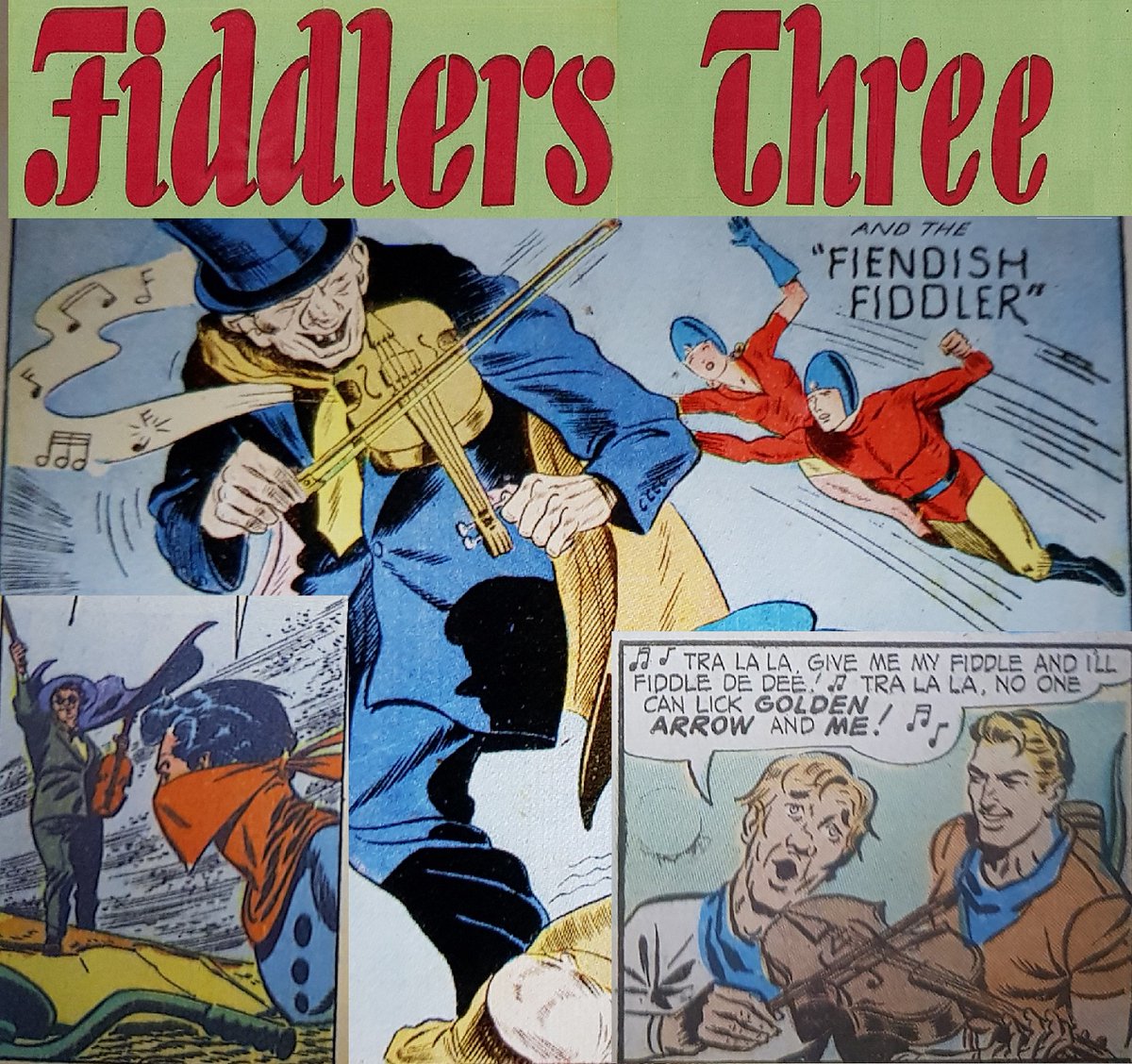 Podcast_Earth2's tweet photo. You may know the Flash foe the Fiddler, but are you aware of the Fiddlers that encountered Bulletman, Golden Arrow and the Vigilante?
Join us as we cover 3 very different Fiddlers from the Golden Age.
 https://t.co/dDWY7X24IV
#dccomics #Bulletman #Fiddler #GoldenArrow #Vigilante https://t.co/Vq5mUgDN2S