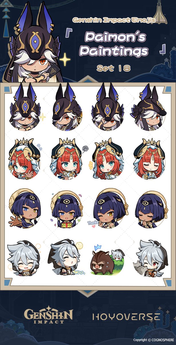 Genshin Impact on Twitter "Greetings, Travelers! The latest emojis