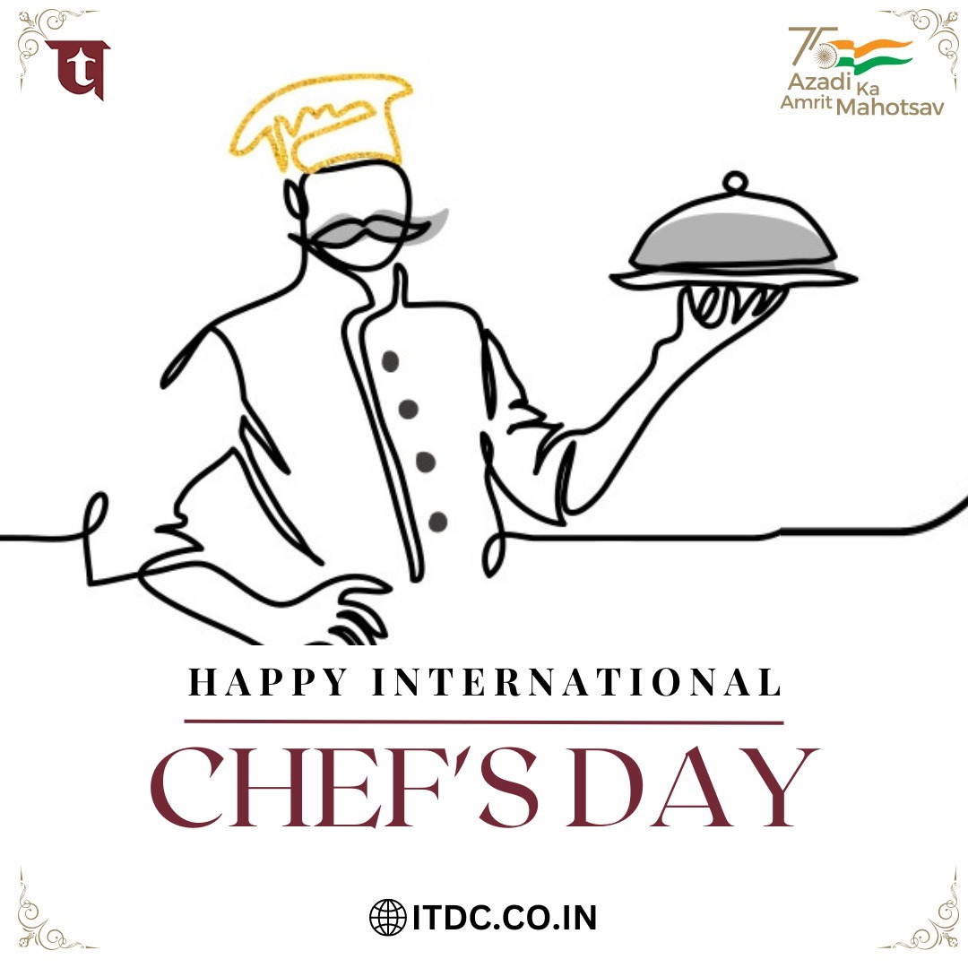 itdc_theashok's tweet photo. This #InternationalChefsDay, we thank all our Chef maestros for their relentless efforts in making ITDC's culinary journey extraordinary.
#TheAshok #HotelSamrat #AIHTM #ChefsDay #Chefs #chef #ICF #cheflife #indianculinaryforum #foodiesofindia #foodlegacy #food #indianculinary https://t.co/pjK0mWpjCs