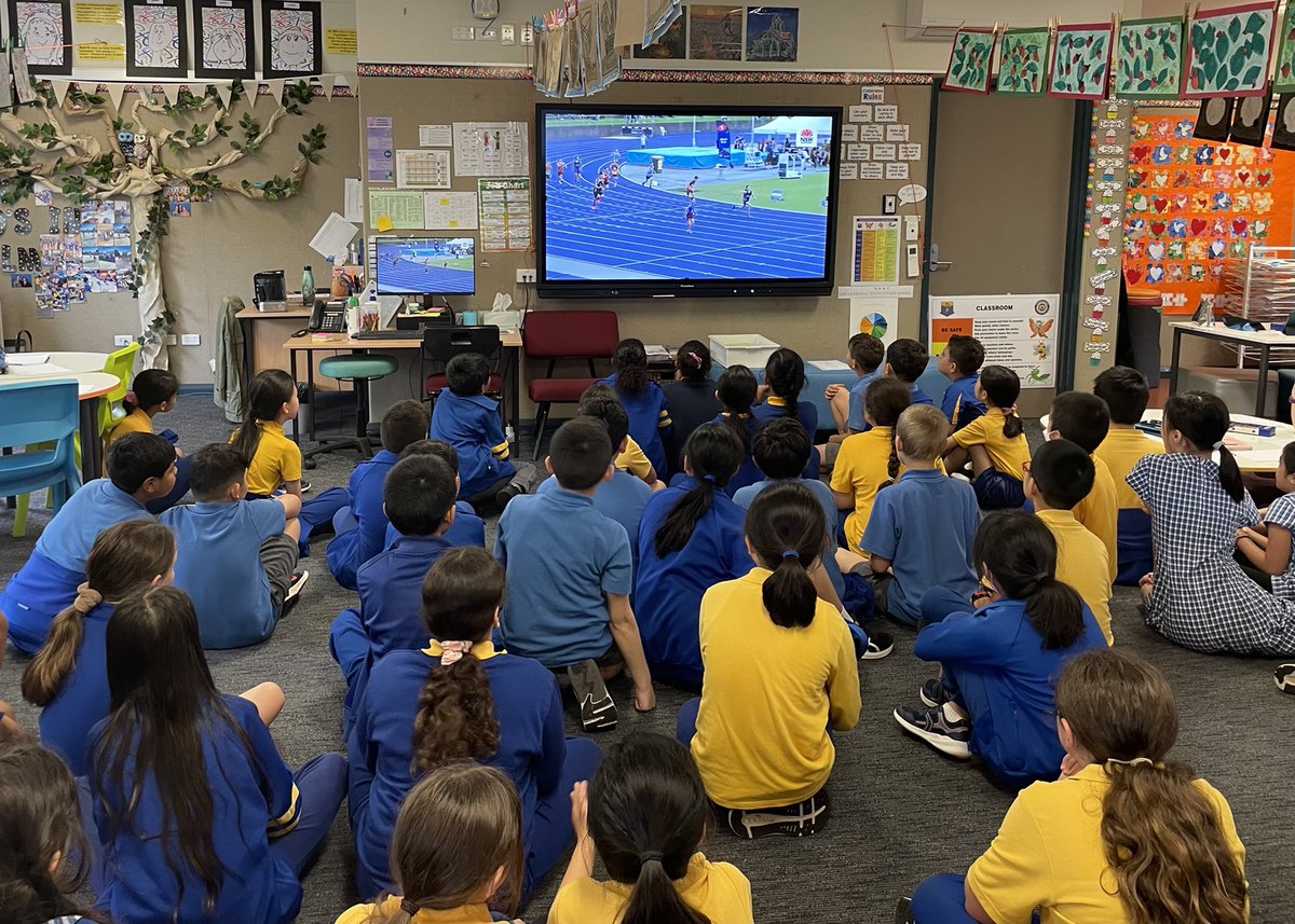 How good is it being able to watch your class mates compete in a relay at the NSWPSSA Athletics Carnival from your classroom? Thanks <a href="/nswpssa1/">NSWPSSA</a>  and <a href="/NSWEducation/">NSW Dept of Education</a>