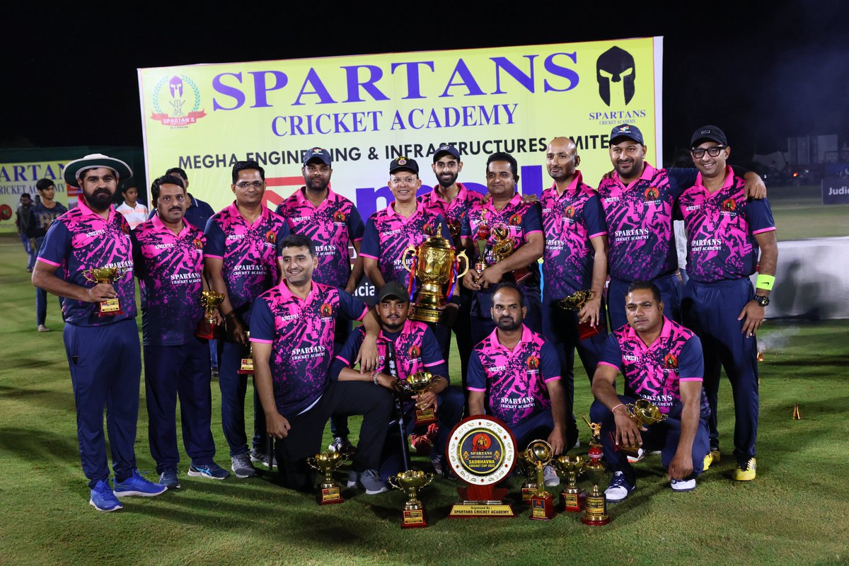 MEIL_Group's tweet image. It was a fantastic end to the 5-day #Sadbhawna Cup #T20 organised by #MEIL &amp;amp; #spartancricketacademy in #Jodhpur. #Judiciary beat #Adm&amp;amp;Police team by 7 #wickets to lift the #cup in a nail-biting finish. #Congratulations to the #winners.