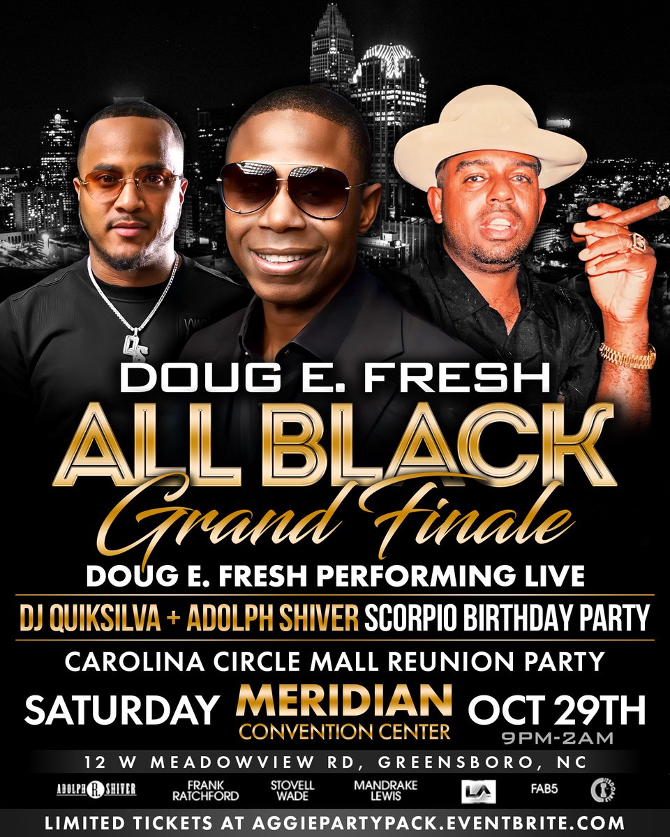 laincpromo's tweet photo. Saturday 10/29  Doug E. Fresh All Black Grand Finale w  Doug E Fresh Performing live
Dj Quick Silva &amp; Adolph R Shiver Scorpio Birthday Bash
Calling All Scorpios ‼️‼️‼️
TIxs n VIP Tables  at  https://t.co/hcxVPwA4Jk
Powered by 
Frank Ratchford
Stovell Wade II
Mandrake Lewis https://t.co/fssgTMK1my