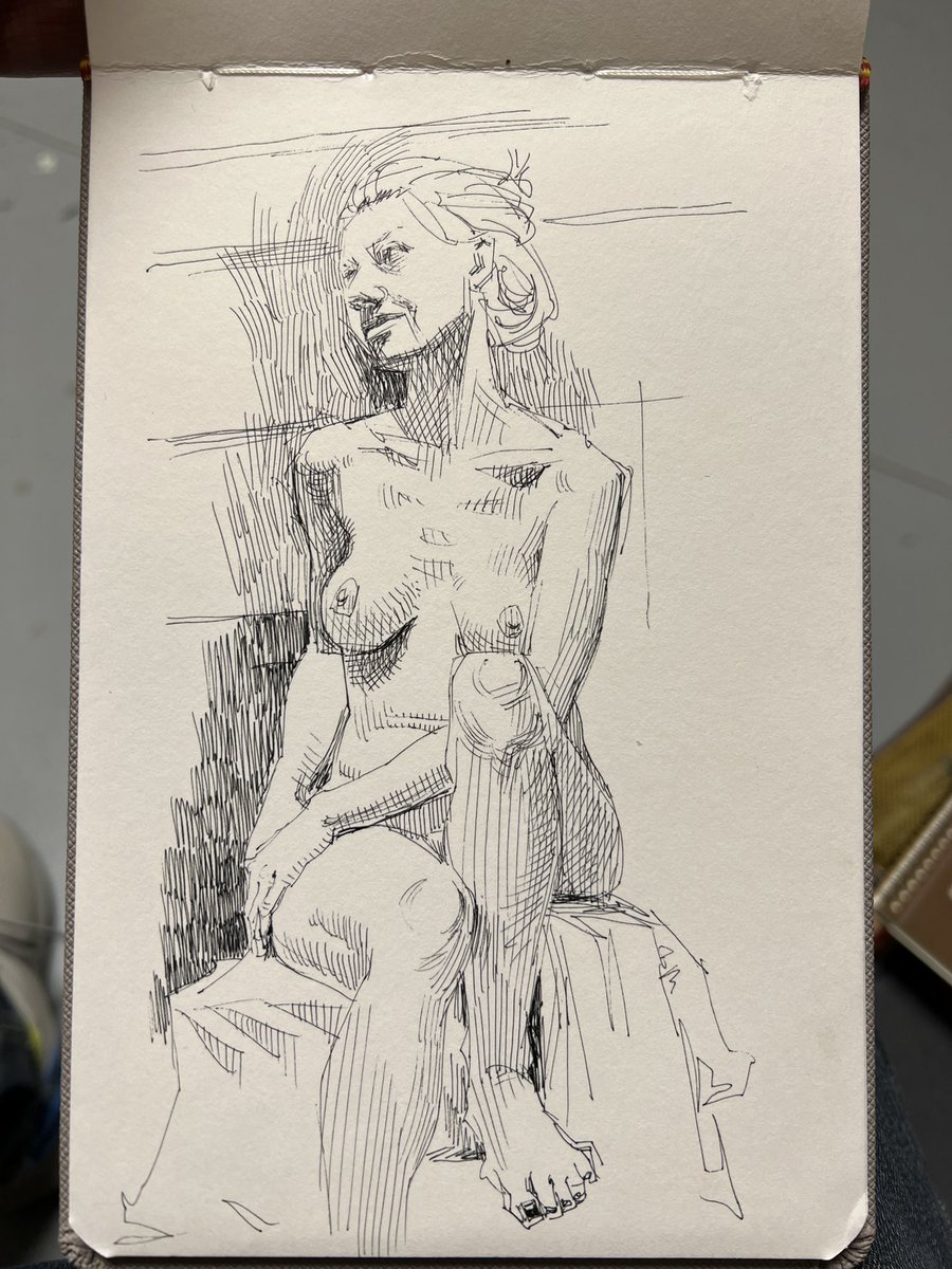 A couple of sketches of Margalo from figure group tonight. 