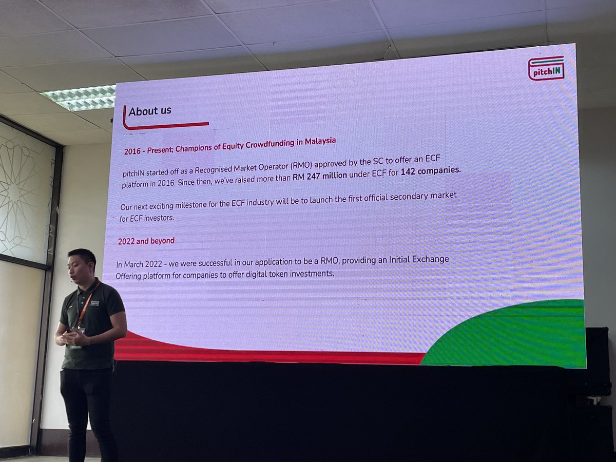 CurryKhoo's tweet photo. Arrived at WorldTradeCenter for JomLaunch. Now at Lounge session where WeiChi from Pitchin talk on IEO; initial exchange offering. #JomLaunch #Web3 #NFTcityKL https://t.co/uAPUGrBpmL