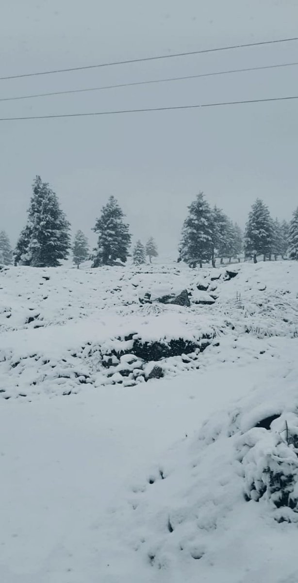 DroraAmish's tweet photo. Season's first snowfall at Sarbal, the last village of Ganderbal district bordering Zojila pass.

Pics and video: by Irfan Raina https://t.co/eiFiXMZJSd