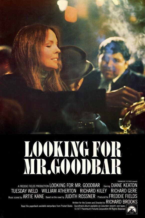 FilmNewsNos's tweet photo. 🎬MOVIE HISTORY: 45 years ago today, October 19, 1977, the movie ‘Looking for Mr. Goodbar’ opened in theaters!
#DianeKeaton #TuesdayWeld #WilliamAtherton #RichardKiley #RichardGere #AlanFeinstein #TomBerenger #PriscillaPointer #LauriePrange #JoelFabiani #LeVarBurton https://t.co/0haCCCaTTv