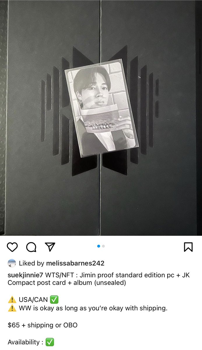 SuekJinsrose's tweet photo. WTS/WTT: Proof albums + photocards. Kindly read description. DM me if you’re interested. Thanks!
Kindly share too. 💜🙏🏻
#wttbts #wtsbts #wtsproofalbum #wttproof #wanttosellbts #wanttotradebts #btsselling #btstrading https://t.co/eyHas5VhEt