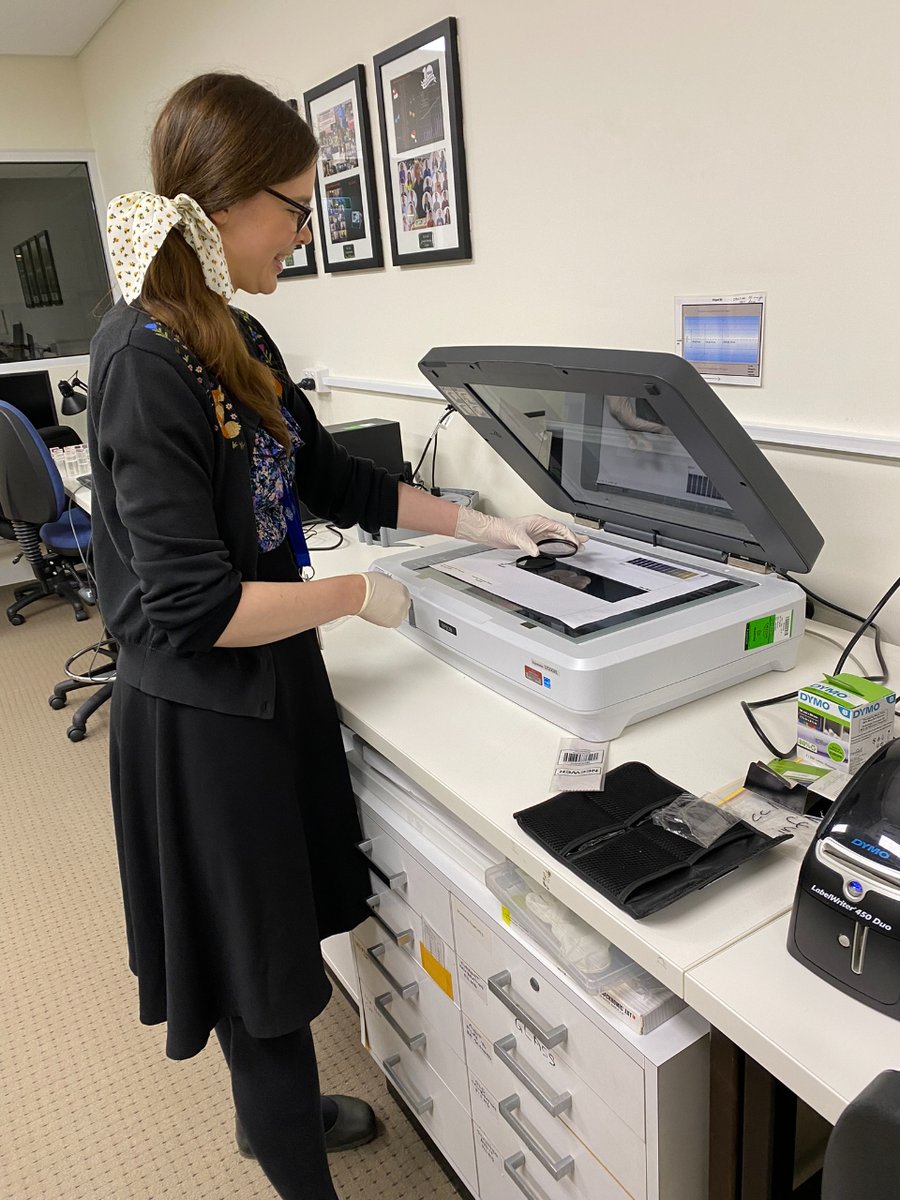 WiN_Australia's tweet photo. @ARPANSANews @nuclearsciweek @AshlandInc Step 5: As our flatbed scanner is regularly used for audit films we need to ensure it’s responding accurately. Before I finish up for the day, I'm going to run a scanner constancy check using neutral density filters as optical density standards. #WiNTakeOver22 https://t.co/5ffJuycUJx