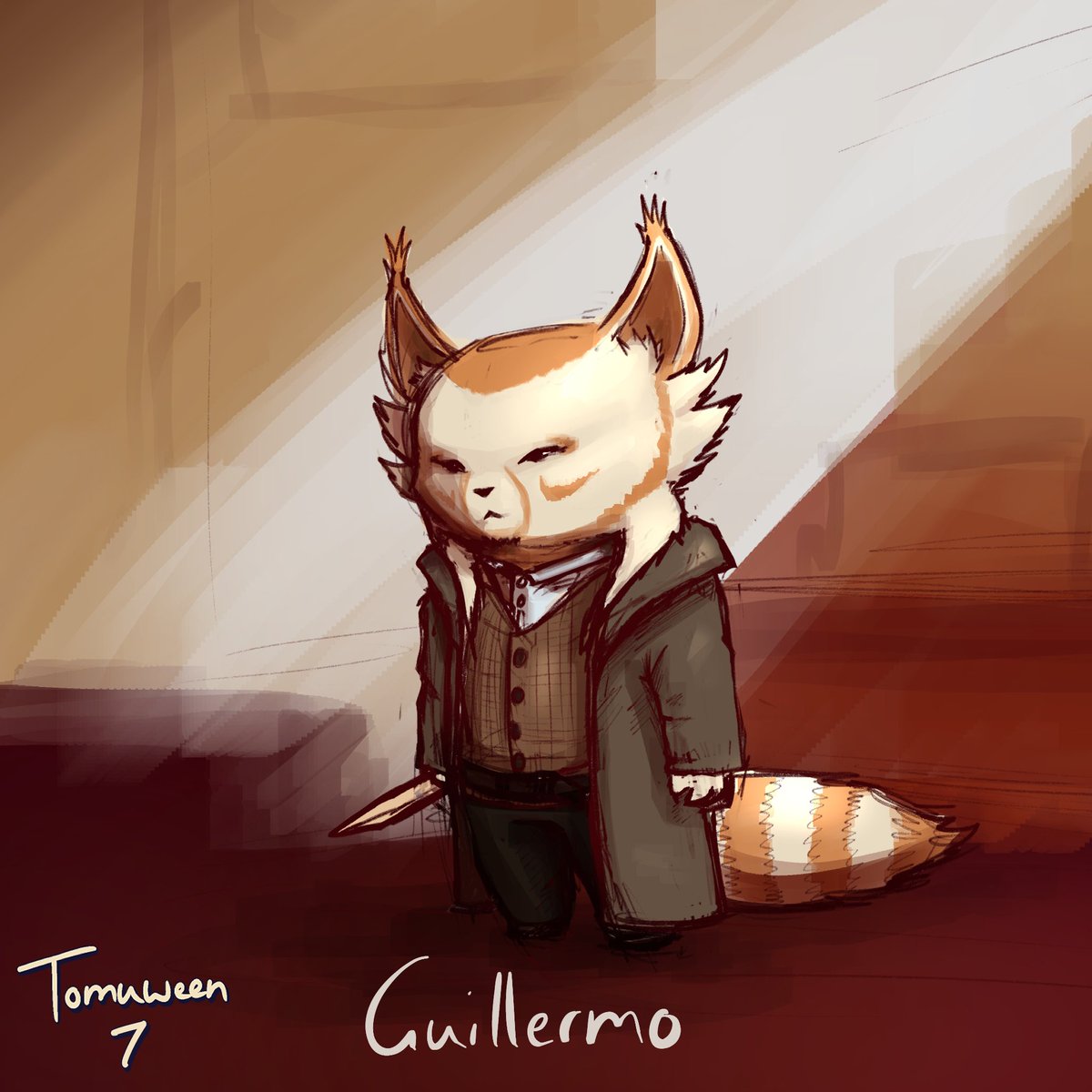 Sycorix9's tweet photo. Tomuween 7: Guillermo

Tomu dressed up as iconic Guillermo from What we do in the shadows. If you have not watched it you should give it a try. Especially for Halloween. 

#Tomuween #DrawingChallenge #DigitalArt #WWDITS #DigitalPainting https://t.co/qM8ygTH9ph