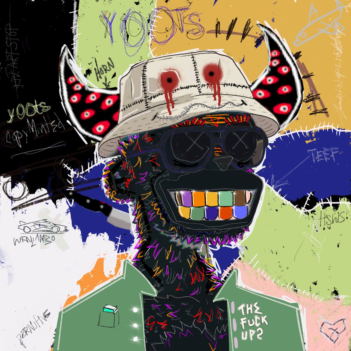 heartstopworks's tweet photo. Mah up I made of @Thefuckupsnft and @yOOts_NFT #yoots #heartstopworkshop .25 tez #nft #nftcommunity #tez https://t.co/QgqwedygiR https://t.co/vkqSRkiqCL