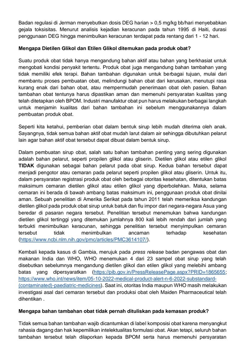 DrTaufan1's tweet photo. PARACETAMOL SYRUP dgn komposisi sama, puluhan tahun tak masalah mengapa tiba2 buat gagal ginjal akut ?

Gila !
Coba selidiki dulu kandungan vaksin covid dan adakah terhadap gagal ginjal akut.
Itu baru pemikiran !
Ayo @KemenkesRI @PBIDI jangan dibodohi !
@irwank2k2
@msaid_didu https://t.co/UCajnbryTw