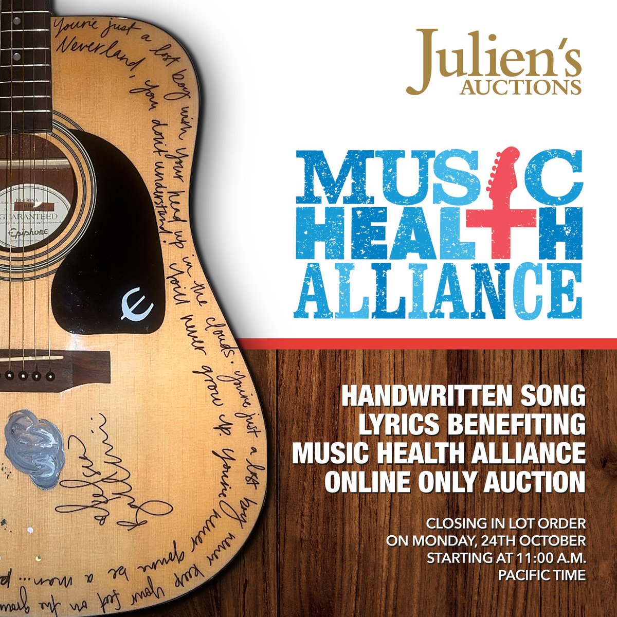 Handwritten lyrics of 'If I Was a Cowboy' are in the ‘Handwritten Song Lyrics Auction’ benefiting @musichealthall! 🤠 The auction is open for advance-bidding NOW and will be closing in lot order on 10/24 at 1pm CT. Check it out here: bit.ly/MHAJuliensAuct… - Team ML