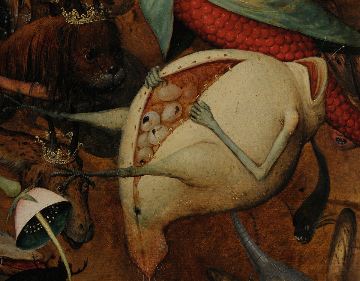 The Fall of the Rebel Angels (detail) by Pieter Bruegel the Elder, 1562.