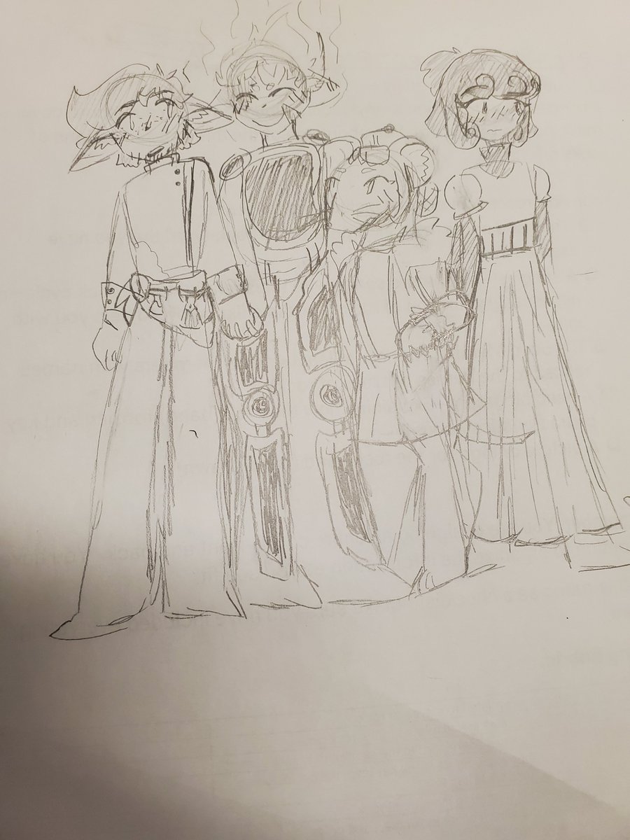 Wolfiestar249's tweet photo. They r friends and I can't draw armor for the life of me #bcbparty
@BCBParty 
All of these r just how I perceive em as someone with bad description memory https://t.co/l85g1ZYW8Q