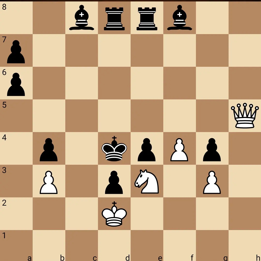 Chessminds247's tweet photo. White to mate in 2
Try finding before looking at the solution in comments

#chess #chesschamps #chesslife #chesslove #chessplayer #fide #chessforall #chessminds #chessmindsacademy https://t.co/1wH33eCJC9