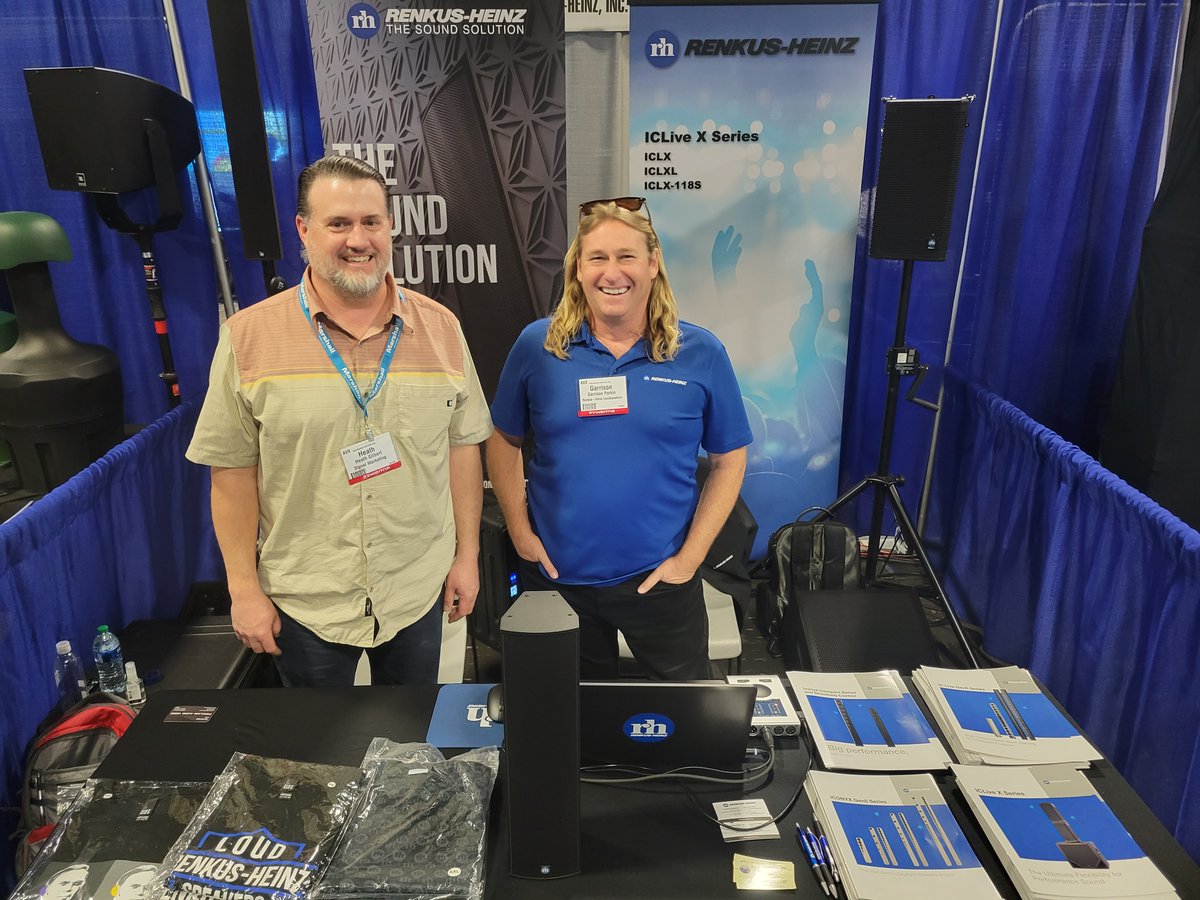 RenkusHeinz's tweet photo. We're here at @avxpo 2022! Come join us today and tomorrow at booth #811 to check out our latest Sound Solutions. We’re excited to feature the award-winning PCX Series - ICONYX GEN5 Series - ICLive X Series - S Series and more.
#renkusheinz #unibeam #rhaon #beamware #steerability https://t.co/ZVRXTAxT9E