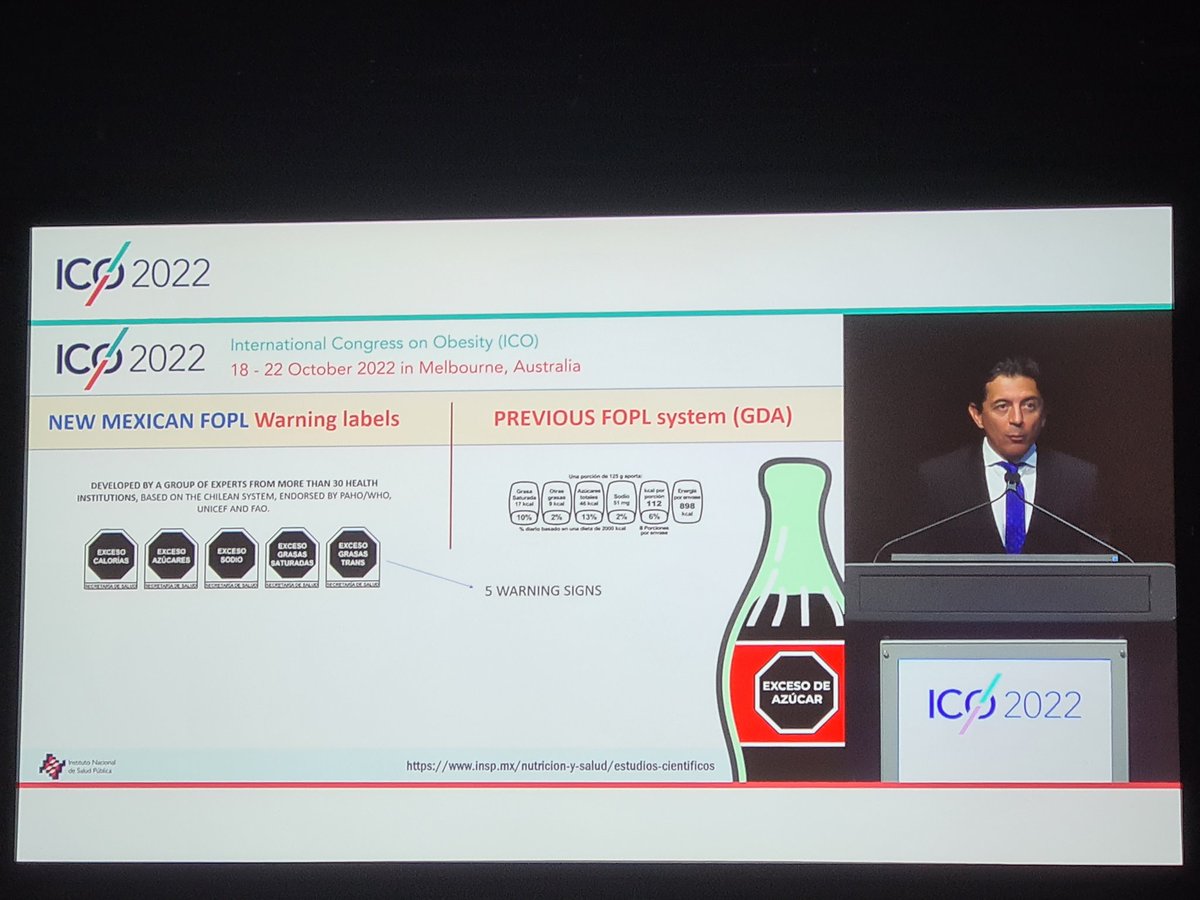 ellenhart28's tweet photo. Mexico implemented a warning label on sugary drinks and consistent front of pack labelling, against strong and intimidating push back from industry. @SBarquera @WorldObesity #ICO2022 #warninglabels #industryinterference https://t.co/PxJMfwF5CX