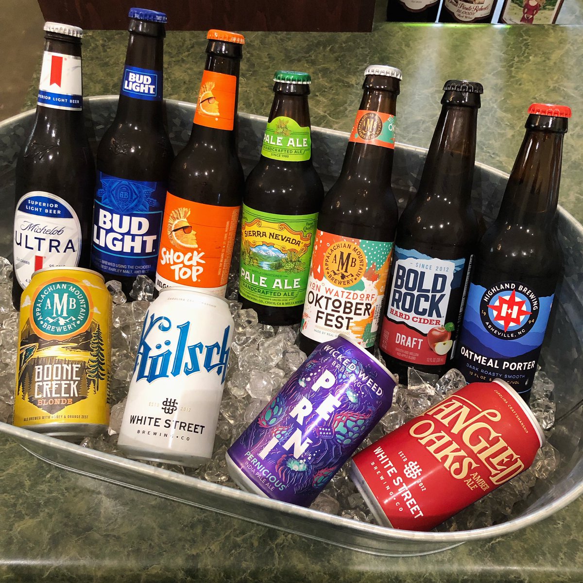 StonefieldWines's tweet photo. Wine drinkers, it’s time to bring out your beer loving friends! All beer $3/each, $15/mix&amp;match 6pks, $12/MichUltra or Budlight 6pks. Grab a bottle or two of your favorite wine and pack of beer for your next party, or sit back and sip away in our beautiful garden. See you soon! https://t.co/NeN20XaEdf