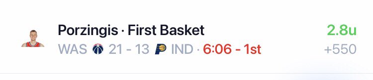 JBookie22's tweet photo. Back to back nights first basket! Let’s go ✅🔥@OnlyParlaysVIP #GamblingTwitter https://t.co/Pzgq641hf2