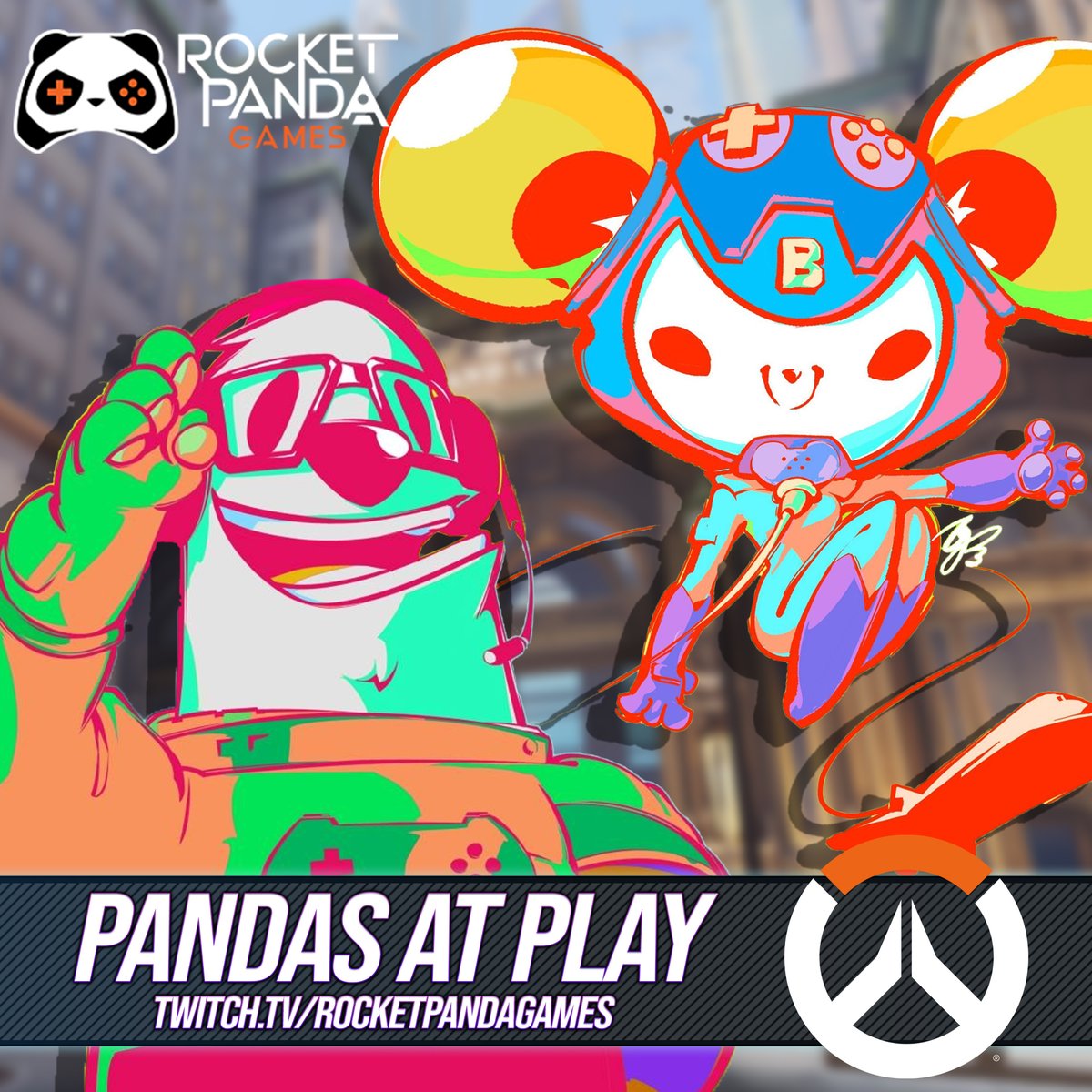 RocketPandaEN's tweet photo. 📡 INCOMING TRANSMISSION 🛰️
G.Panda & B.Panda is back with #Overwatch 2 this week! 🐼
We also have a special guest popping in. Who could it be? 🎮
Streaming at 5:30 PM PST on the #RocketPandaGames Channels! https://t.co/OeJ3rFlGUL
#PandasAtPlay https://t.co/Ri3Q8nCVP9