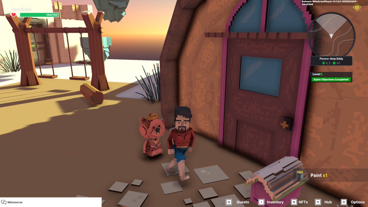 mina_haruki's tweet photo. @TheSandboxGame I just finished my quest on Pororo experience on the #SandboxAlphaS3 for a chance to win a Season 3 Alpha Pass! Here I am with a cute Pororo. Check out my screenshot!

#Pororo https://t.co/qhsGocQARx