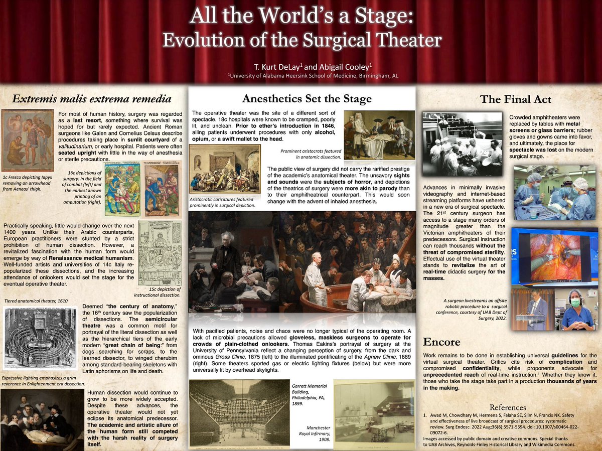 Has been a great week at #ACSCC2022. For anyone who didn't get a chance to learn a little surgical history from <a href="/cooleyabigailm/">Abigail Cooley</a> and myself, check it out under History of Surgery ePosters!
cattendee.abstractsonline.com/meeting/10469/…