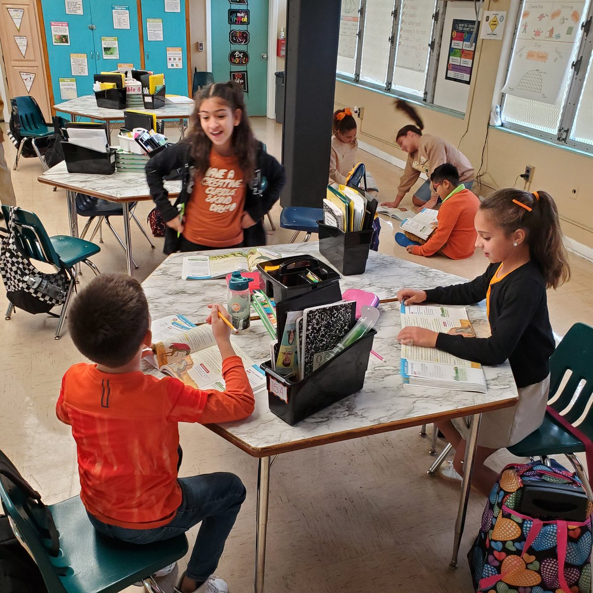 proudmom3x's tweet photo. Learning about fables and drama today.  They had so much fun acting out the passage.  #BEexpressive @ElBanyan @MDCPSCentral @MariTereMDCPS @MDCPSAcademics @MDCPS_ELA https://t.co/PSX7lSYc7U