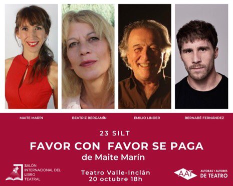 autenticoteatro's tweet photo. .@centrodramatico Tarde de jueves con #Lecturasdramatizadas @bbserredi #Desbandá @cherrerateatro @alba__loureiro #MarioSanchez #Favorconfavorsepaga #MaiteMartin @EmilioLinder #BernabeFernandez https://t.co/DOvisYgBkI
