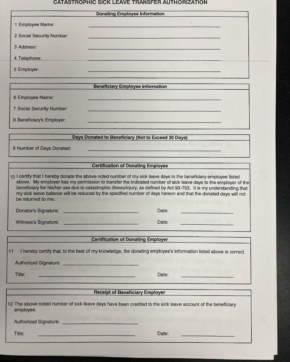 GTuckerHoops's tweet photo. I’m not one to post this on Twitter but this post is definitely worthwhile…

My 15 year-old cousin has been diagnosed with leukemia. If you’re in the Alabama education system, his mom is humbly asking for sick day donations to help while she is at St. Jude. (See photos) https://t.co/Ib9Bt5Nw5e