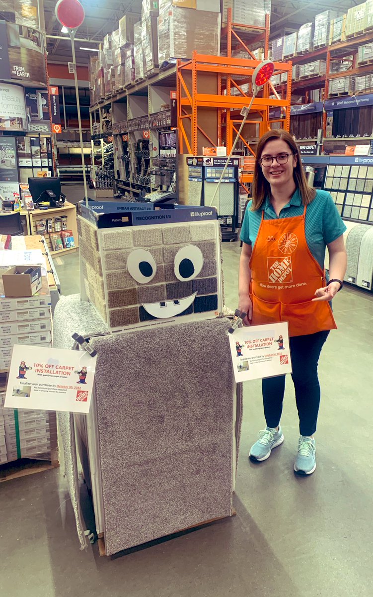 Molly Walsh (@mollywalsh_thd) on Twitter photo With such a monster sale we needed a monster representative!! We are rocking and rolling calling on those quotes for 10% off qualifying carpet installs! @THD_Audrey <a href="/PeggyJoHillard1/">Peggy-Jo Hillard</a> #monstersale With such a monster sale we needed a monster representative!! We are rocking and rolling calling on those quotes for 10% off qualifying carpet installs! @THD_Audrey <a href="/PeggyJoHillard1/">Peggy-Jo Hillard</a> #monstersale