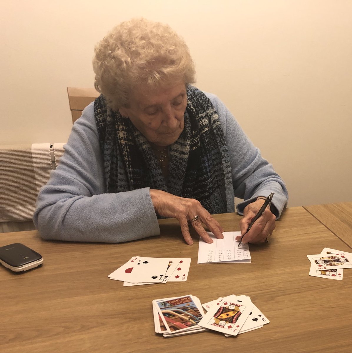 DaveLeeBBG's tweet photo. We lost our Nan today. Not sure how many games of cards you can play in 94 years, but she definitely won most of them. https://t.co/MiGNhQUA02
