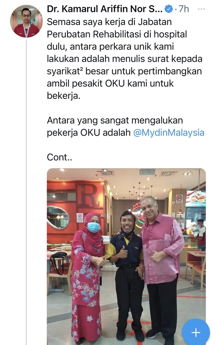 feedaa16's tweet photo. @MydinMalaysia @Peluang_KerjaMY Jom sokong Mydin 🤝 https://t.co/k5LLVJpWvP