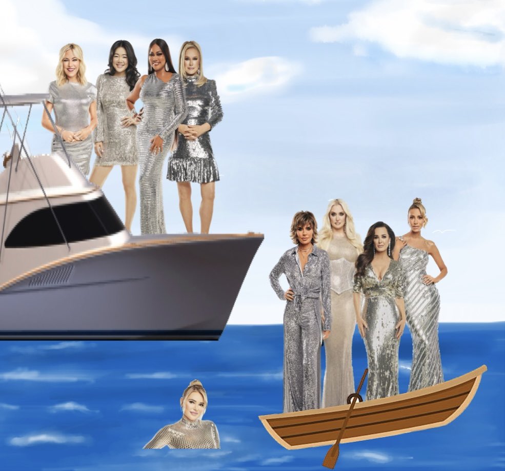 Which boat are we getting on tonight?
#RHOBH #RHOBHreunion