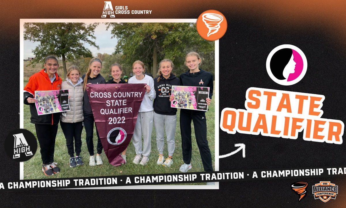 AmesAthletics's tweet photo. With all five scorers from a state third-place finish a year ago, the Little Cyclone girls cross country squad got another banner ahead of its biggest test of the season next week.

#AChampionshipTradition https://t.co/IsPBeQybH0