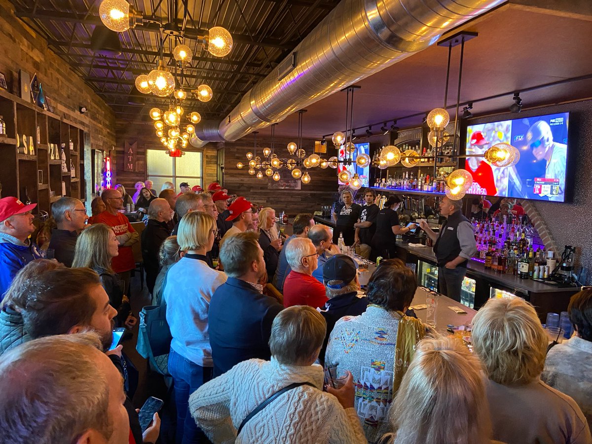 Tim Michels on Twitter "Packed house at Bob’s on the Avenue