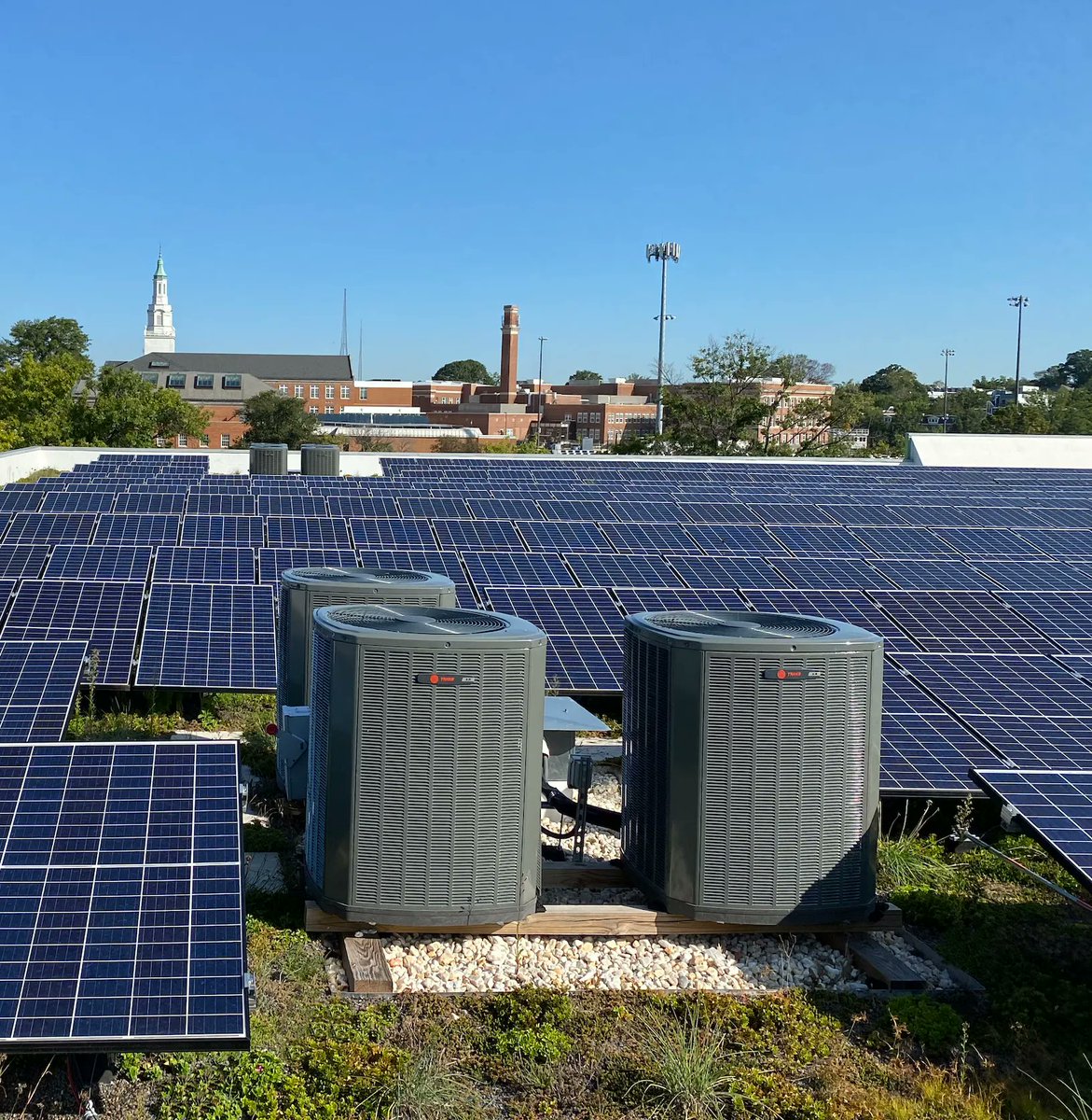 In the same footprint, our EcoCline Solar systems collect both #stormwater and #solarenergy. We can do this by using the weight of the greenroof system as a ballast for the solar panels - providing a true win win solution for your building. Get in touch with us to learn more.