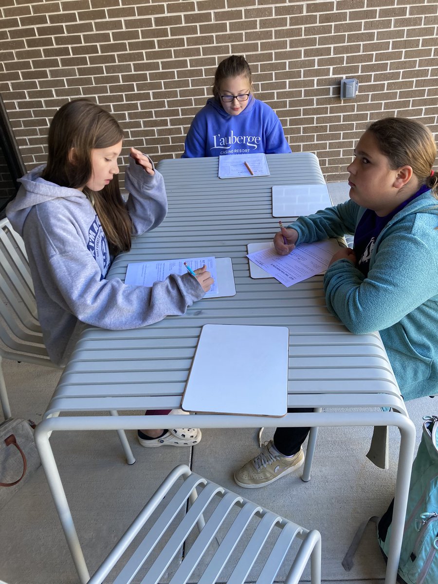 mapstonmath's tweet photo. Beautiful day to work outside! @LLMSLynx #WitnessGreatness https://t.co/tG9e41VV4Z