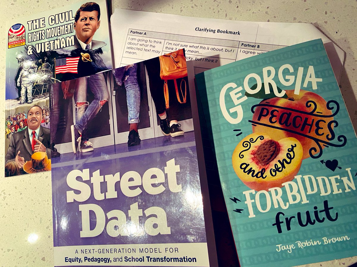 FraustrauE's tweet photo. Still decompressing & taking in all that I gained from today’s #MSLT meeting.
Love the chance to share with & learn from so many brilliant teacher leaders! A lot of great energy & ideas. Now I’m tired lol Time to curl up & thumb through these new books 🤩 #LCPS #English #JML https://t.co/UExoJ536BP