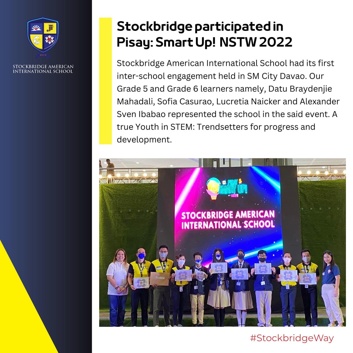 StockBridgeIntl's tweet photo. Here are the top three highlights of the week. 

#StockbridgeWay
#WeeklyHighlights https://t.co/k0ZWeqUPtv