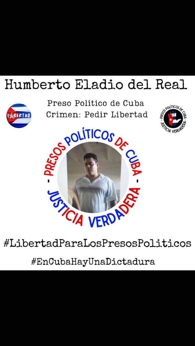 Azul14470461's tweet photo. #Miercoles No son solo rostros, son #PresosDeCastro #PresosPorQue #Libertad #Cuba Visibilicemos, abandonarlos es también un crimen #LeoncioRodriguezPonce #HumbertoEladioDelReal #AymaraNieto #AlejandroGonzalez https://t.co/2DYkS1wKjP