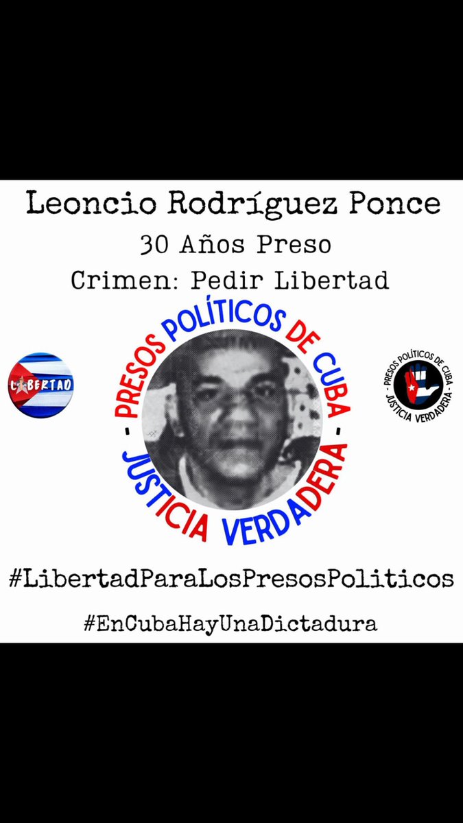 Azul14470461's tweet photo. #Miercoles No son solo rostros, son #PresosDeCastro #PresosPorQue #Libertad #Cuba Visibilicemos, abandonarlos es también un crimen #LeoncioRodriguezPonce #HumbertoEladioDelReal #AymaraNieto #AlejandroGonzalez https://t.co/2DYkS1wKjP