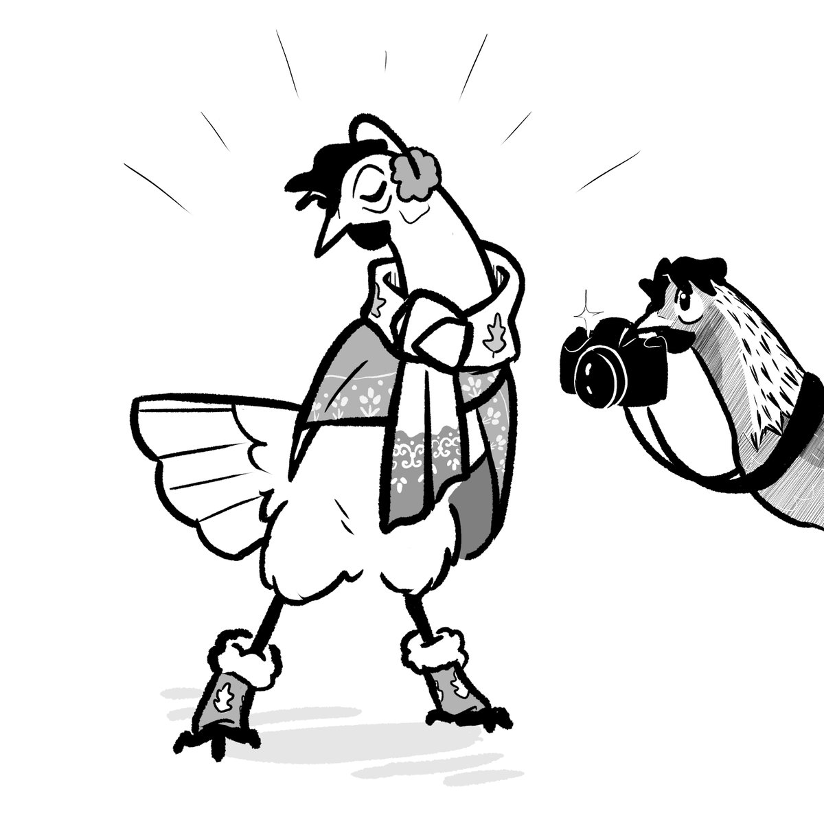 MakennaMadeThis's tweet photo. #BAWKtober Day 18 ~ Fall Fashion
Chick pics for the henstagram
#BAWKtober2022 #fallfashion #chickens #tinyfluffydinosaurs #birds #octoberartchallenge #artchallenge #drawingchallenge #autumn #halloween #doodle https://t.co/SnQn0z88bo