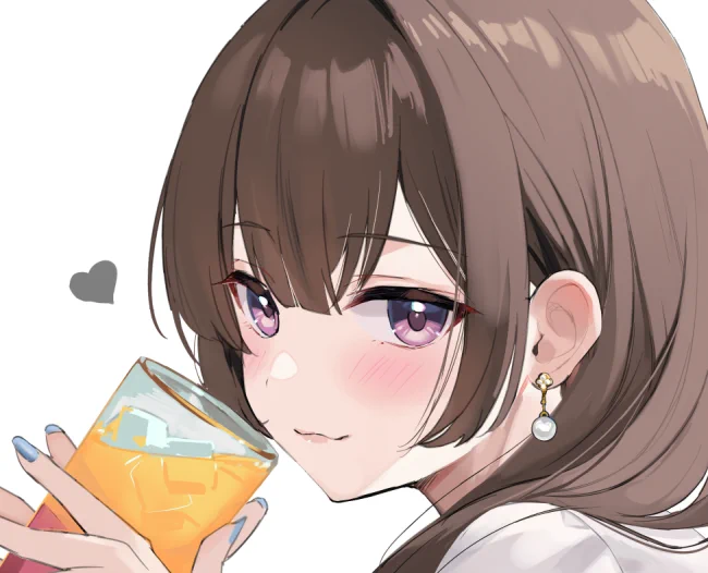 お酒を両手で飲む子はかわいいwip 