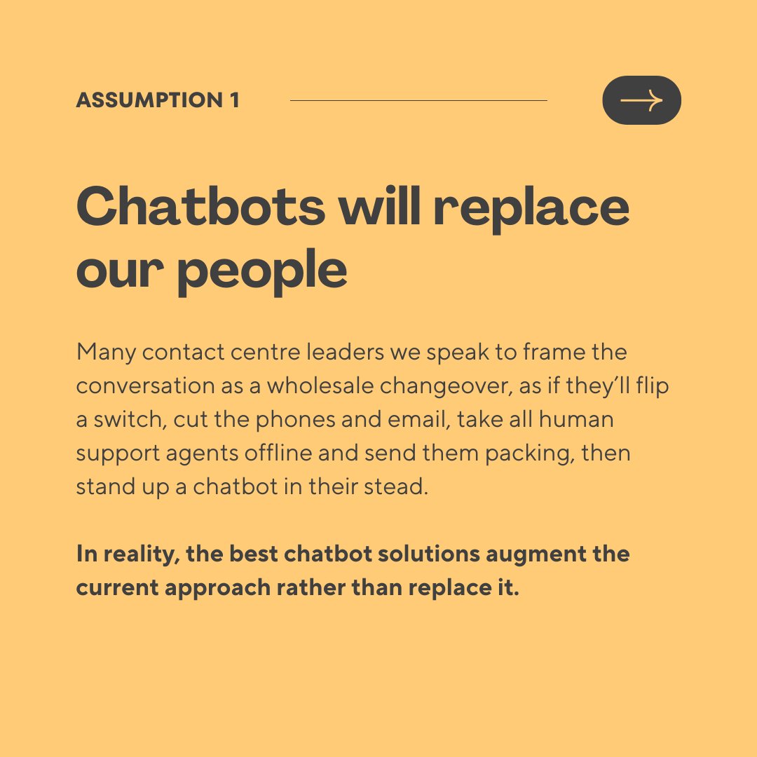 clevertar's tweet photo. People’s perceptions of chatbots vary widely and wildly. Rather than let these assumptions continue unchecked, we thought we’d put them to the test and challenge them based on our research. 

See the key findings from our report: https://t.co/6s6WwgG0KB https://t.co/esBxTcwj91