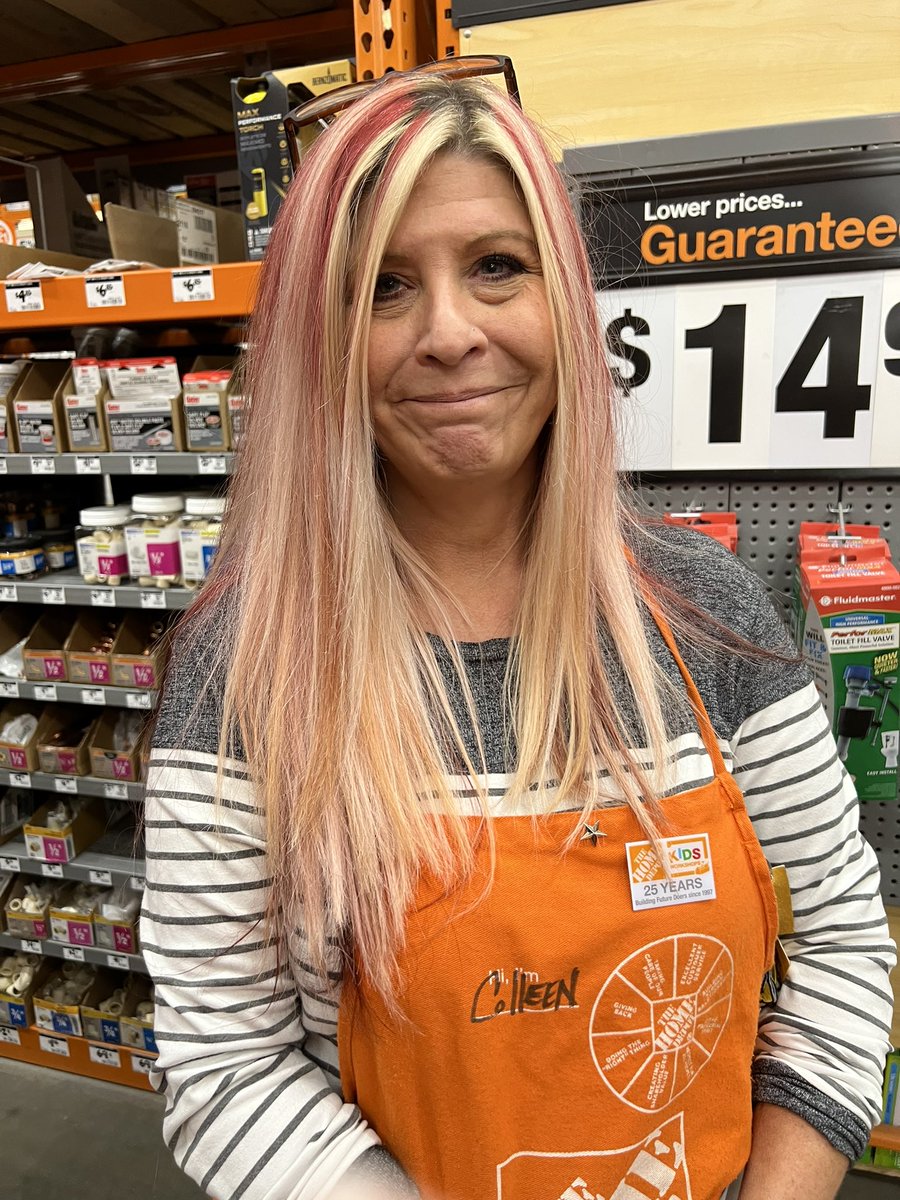 Meet Colleen from #4160, she has a son and mom , Kevin and Carol, also working in our Depot! Love our family, inside and outside our Depot!