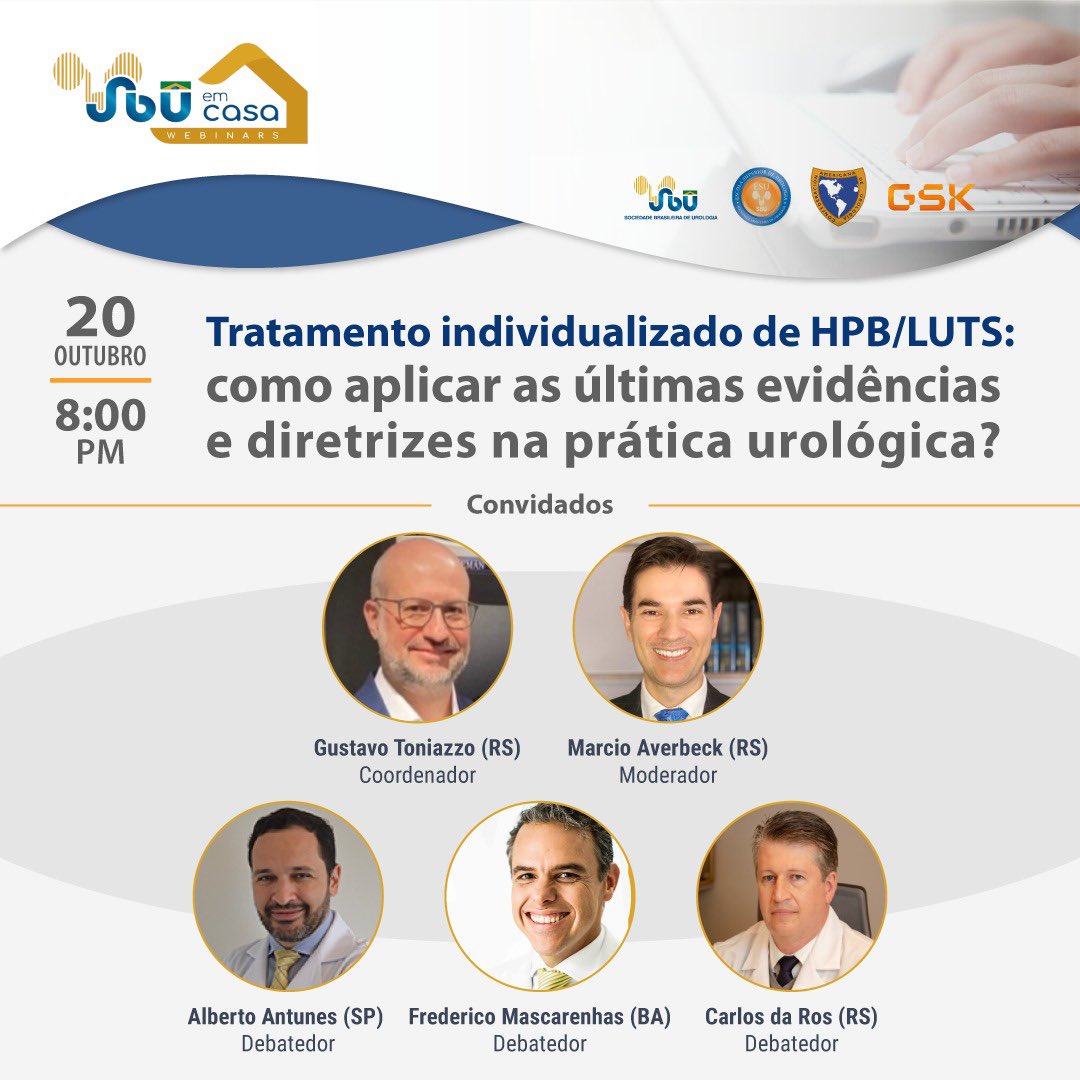 Alberto Azoubel Antunes (@antunesazoubel) on Twitter photo Amanhã estaremos mais uma vez no SBU em casa discutindo as melhores evidências para o tratamento individualizado da HPB. <a href="/SBU/">Steve Button.</a> <a href="/CAU_URO/">Confederación Americana de Urología (CAU)</a> <a href="/so_uro/">UroSoMe</a> #HPB #LUTS Amanhã estaremos mais uma vez no SBU em casa discutindo as melhores evidências para o tratamento individualizado da HPB. <a href="/SBU/">Steve Button.</a> <a href="/CAU_URO/">Confederación Americana de Urología (CAU)</a> <a href="/so_uro/">UroSoMe</a> #HPB #LUTS