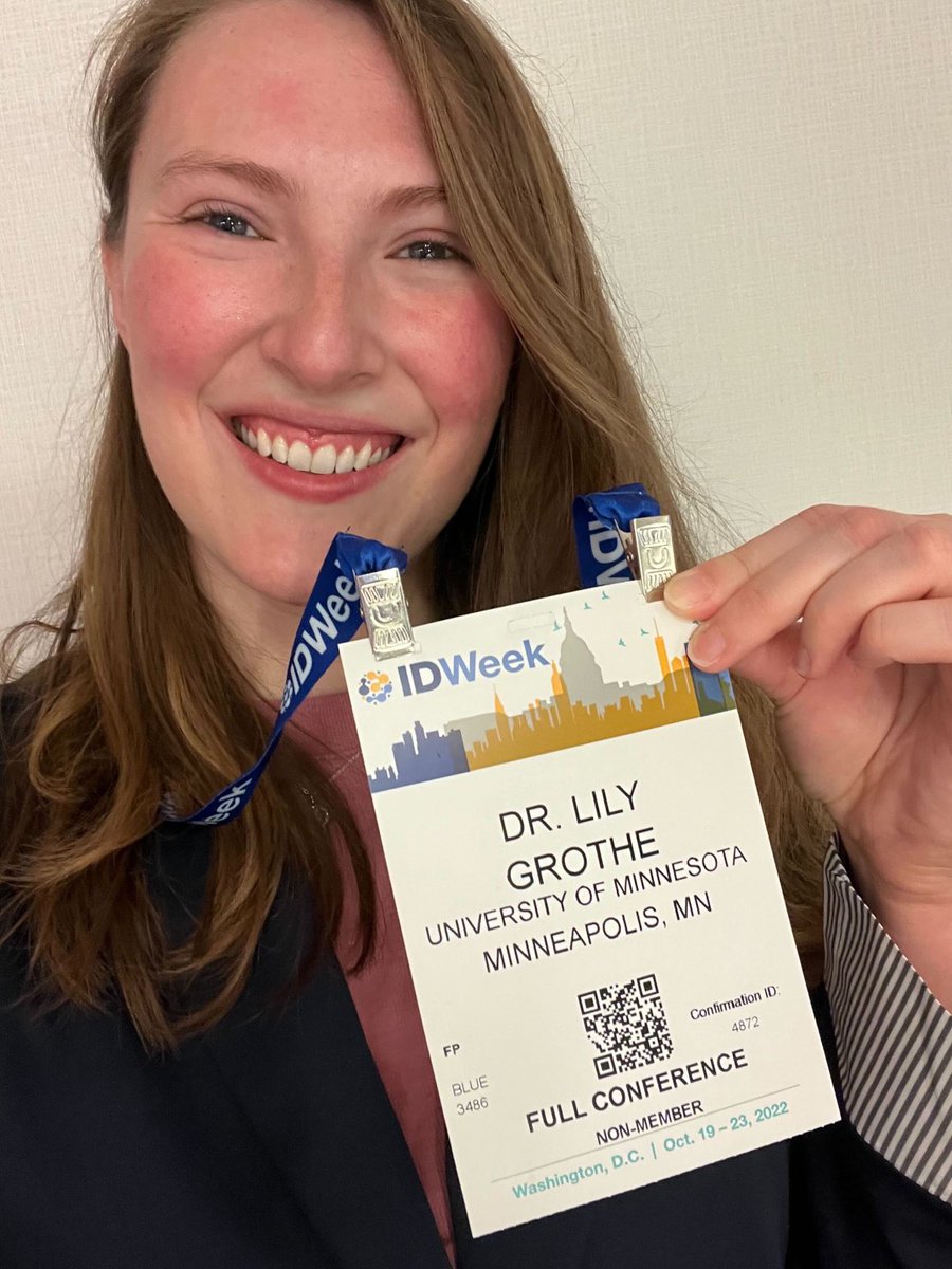 So proud of our very own Lily Grothe representing our ⁦<a href="/UMNPeds/">UMN Pediatrics</a>⁩ AST team’s work on penicillin allergy delabeling at her very first #IDweek ⁦@merebavir⁩