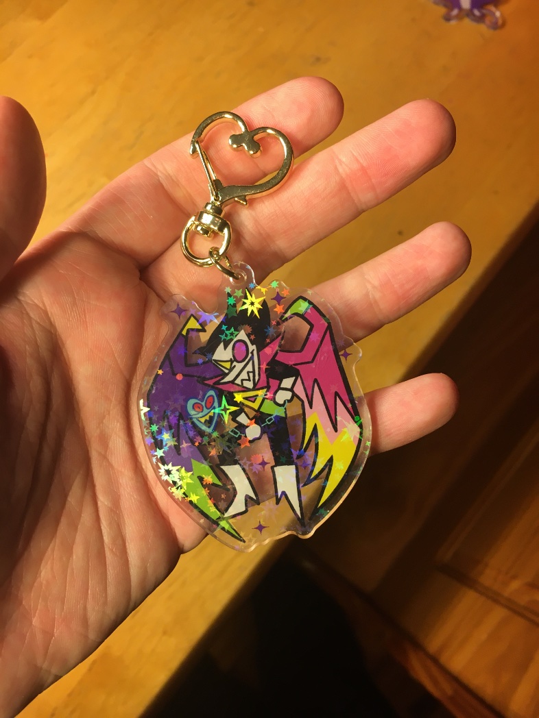 Gonna sell some holographic Big Man and Spamton charms I designed soon, just gotta get my Etsy page set up. So excited!! 👀 I’ll post the link to my Etsy here when it’s ready #DELTARUNE #Splatoon